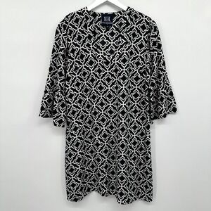 Escapada Dress‎ Medium 3/4 Bell Sleeves Artsy Indie Festival Mod Statement Boho